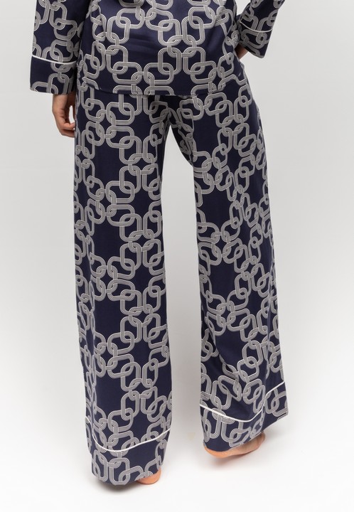 0076-AVERY-NAVY-CHAIN-PRINT-WIDE-LEG-PYJAMA-BOTTOM