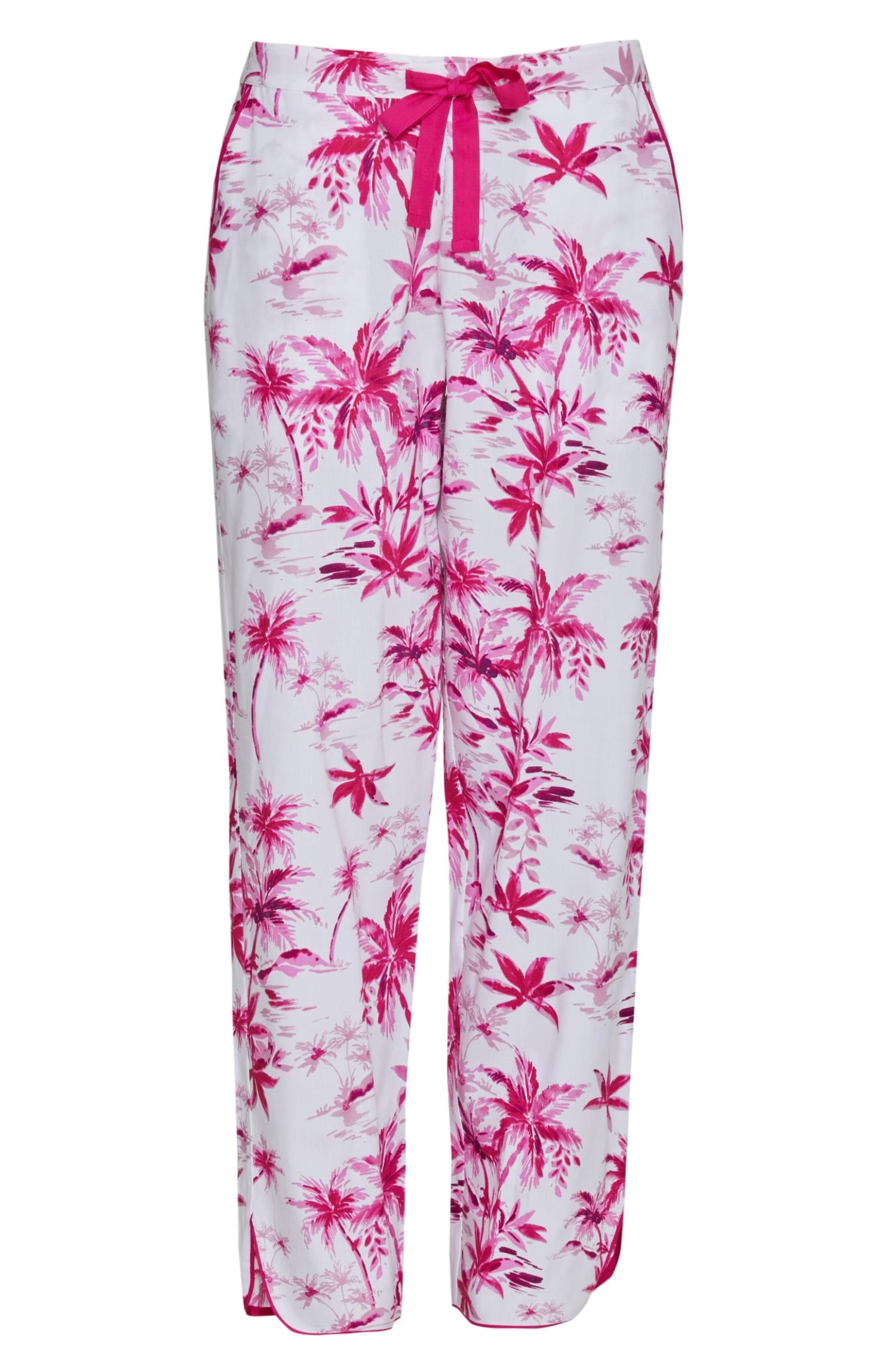 0166-HY-WHITE-PALM-PRINT-PYJAMA-BOTTOMS