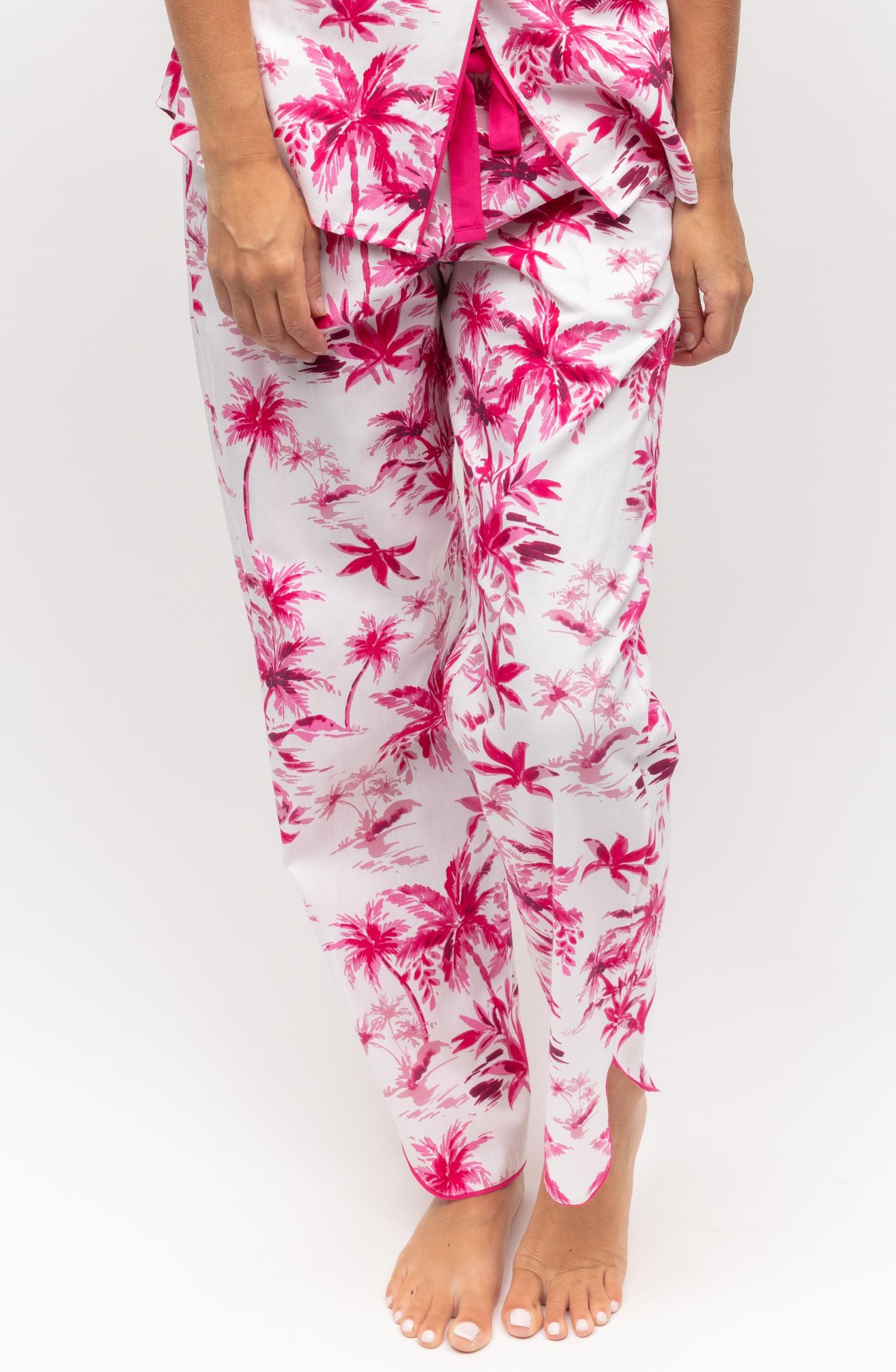 0166-HY-WHITE-PALM-PRINT-PYJAMA-BOTTOMS