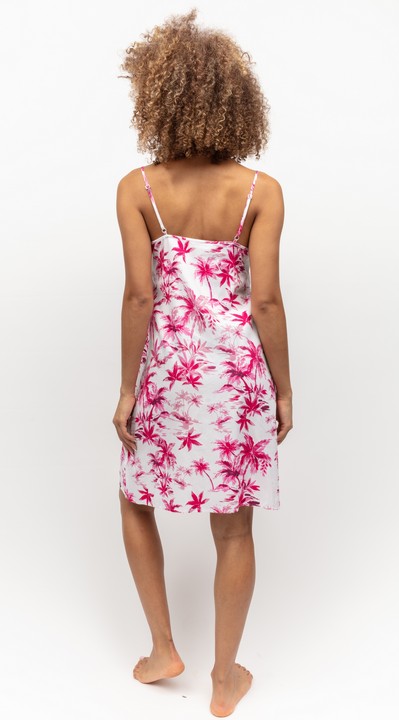 0169-HY-WHITE-PALM-PRINT-BUS-SHORT-NIGHTDRES