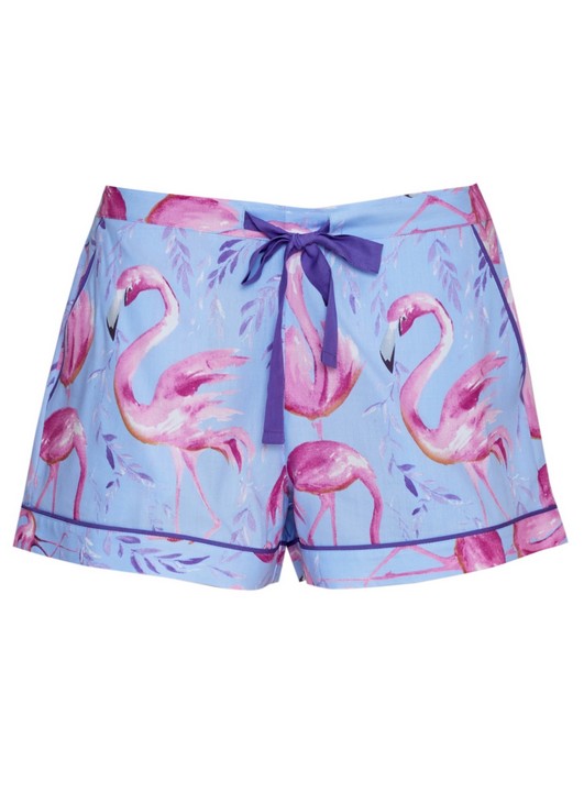 0184-ZOEY-BLUE-FLAMINGO-PRINT-SHORTS