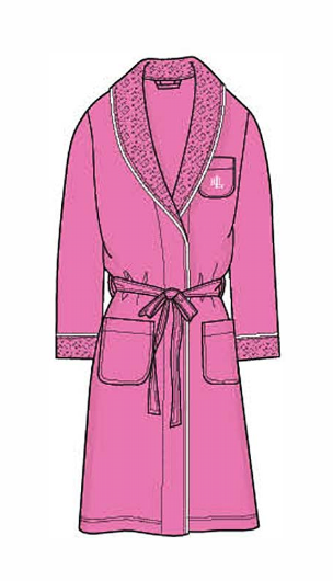 ILN42510---COTTON-INTERLOCK-QUILTED-COLLAR-ROBE