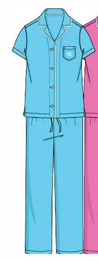 ILN92509---COTTON-KNIT-S-S-NOTCH-COLLAR-PAJAMA-SET